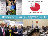 Обзор рынка лифтов за 3 квартал 2016