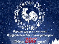 Поздравляем Вас с наступающим Новым 2017 годом!
